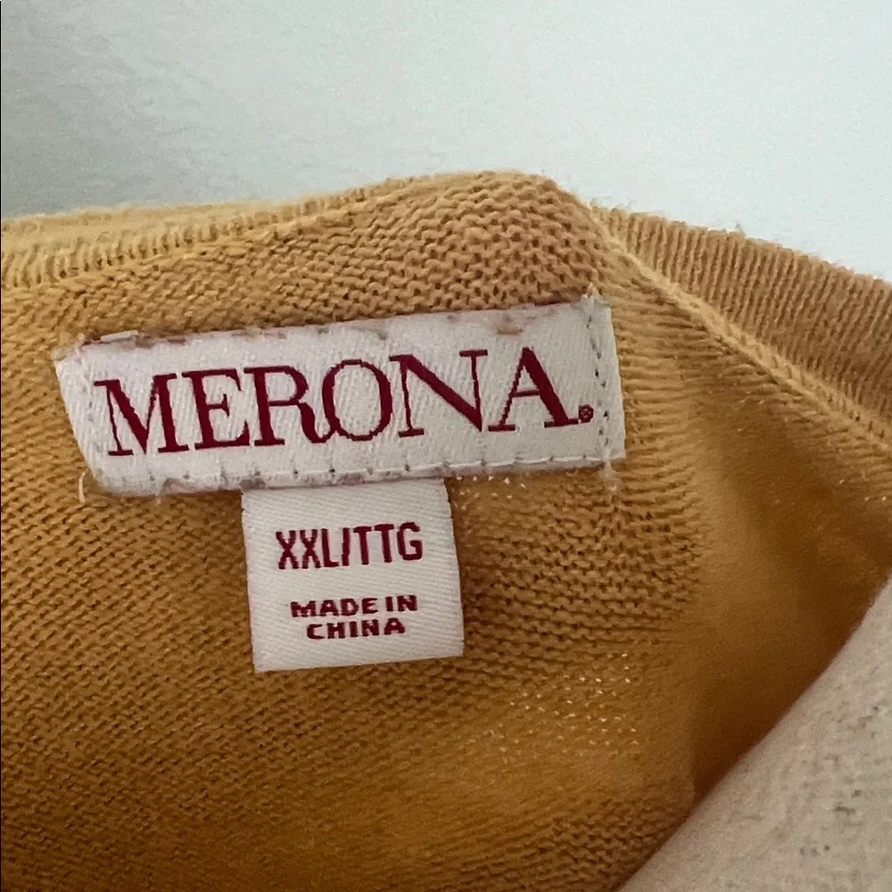Merona Women's Yellow Cardigan Sweater - Picture 2 of 7